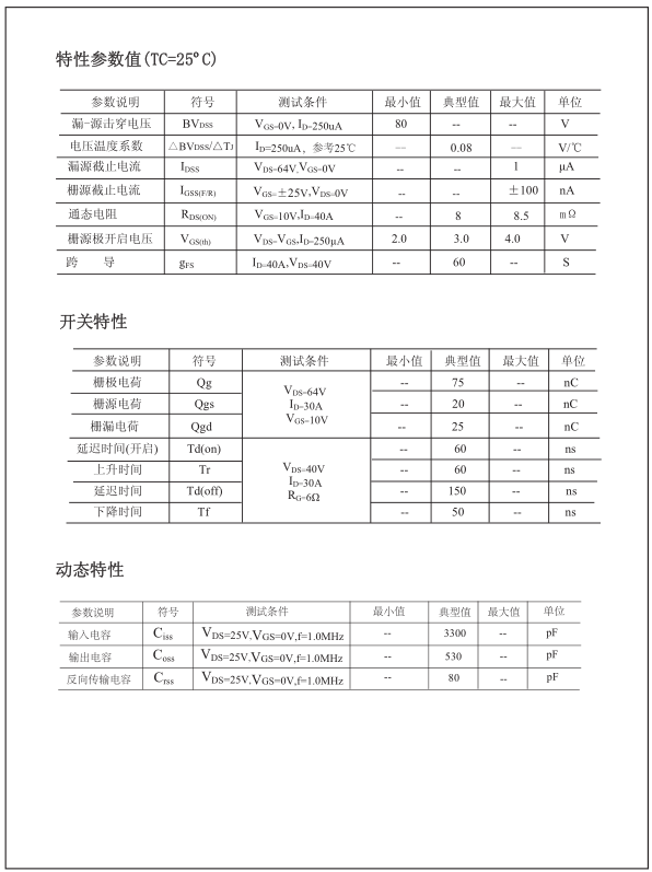 HY1808場效應(yīng)管替代型號